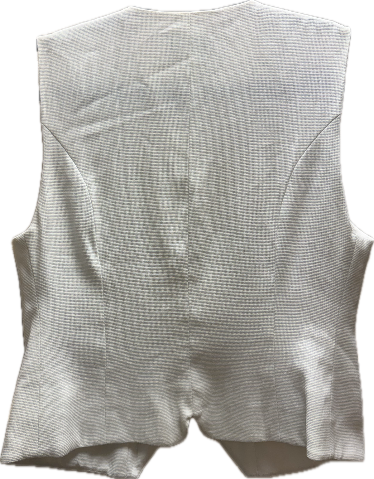 White embroidered vest