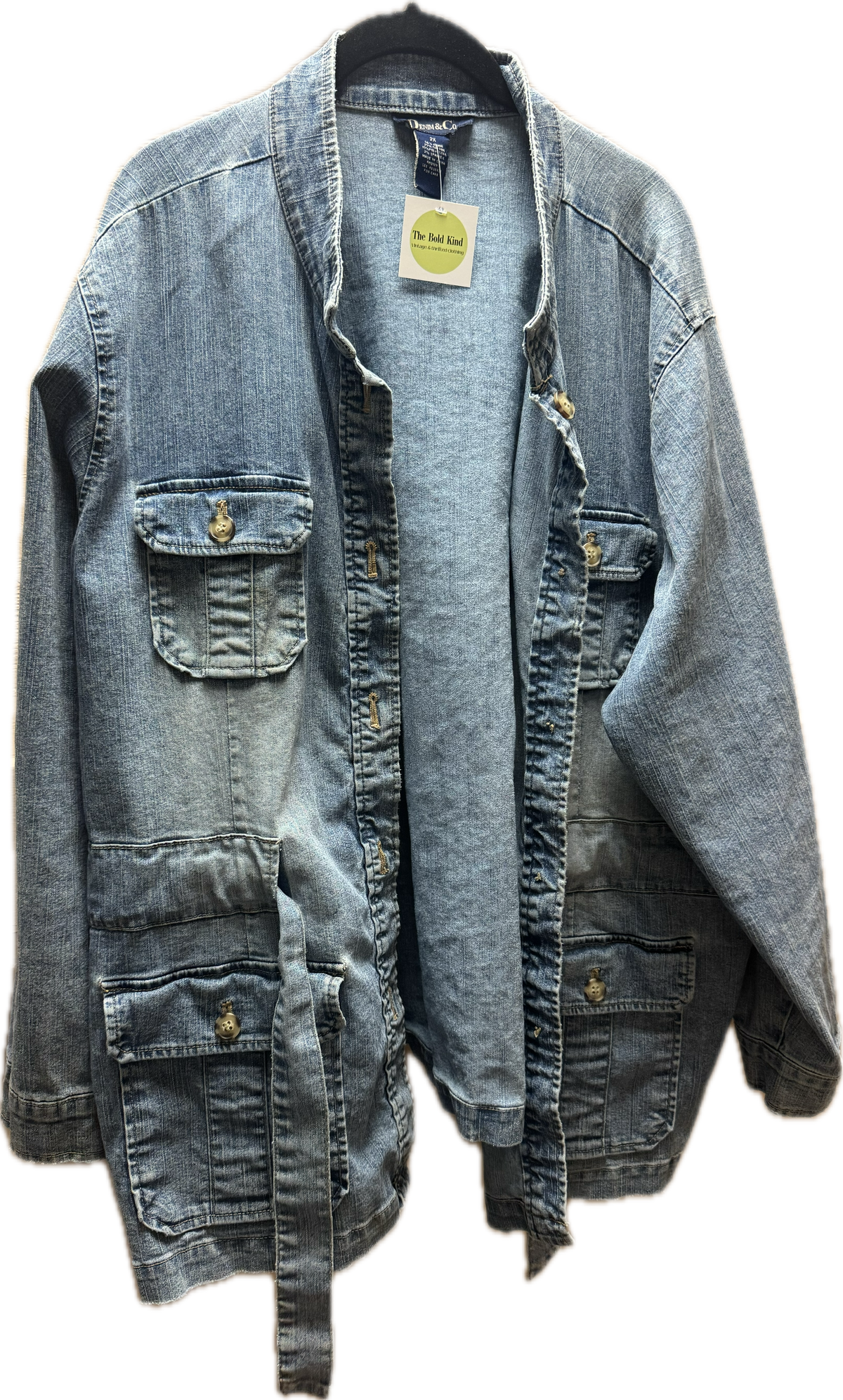 2x Denim cargo jacket