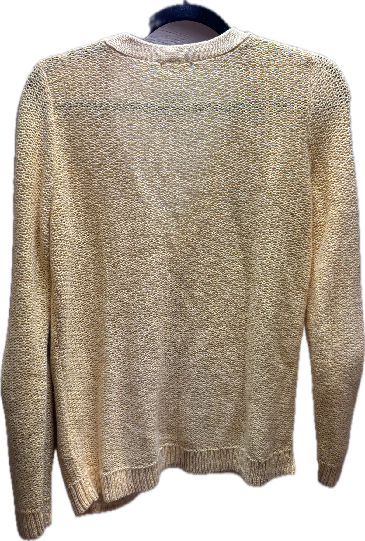 Yellow knit cardigan