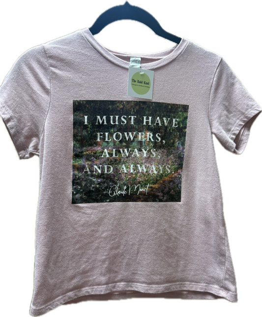 (S) flowers baby tee