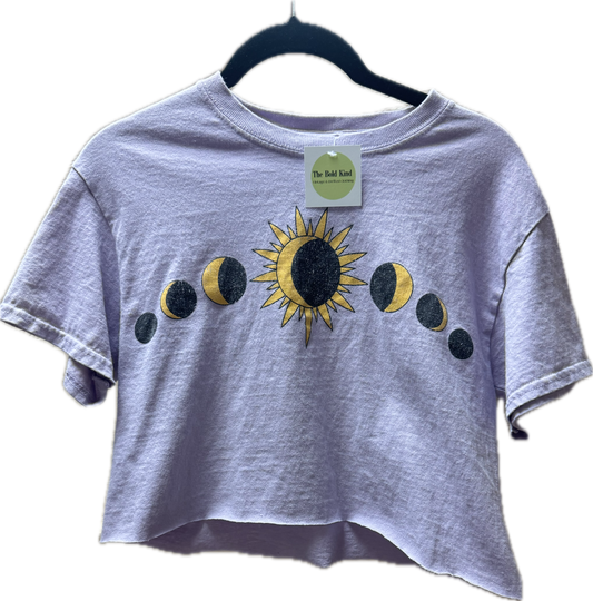 (S)Purple moon cycle tee