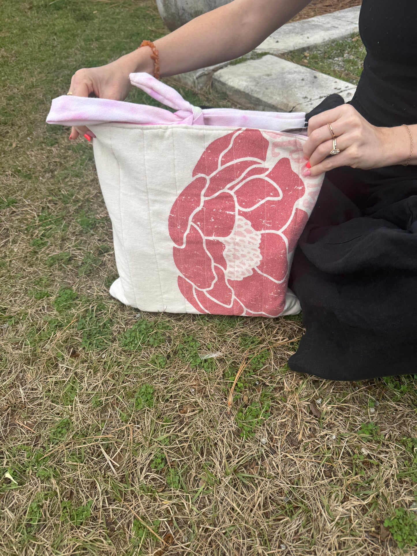 Hand sewn clutch bag/ bible cover