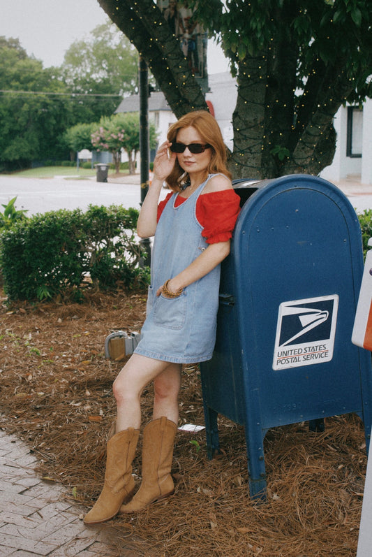(S) American Eagle Denim Dress
