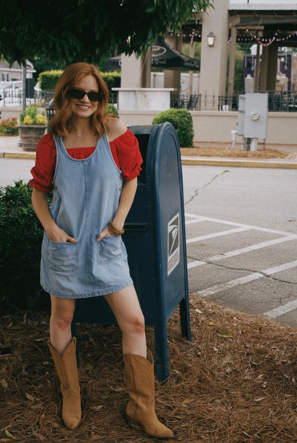 (S) American Eagle Denim Dress