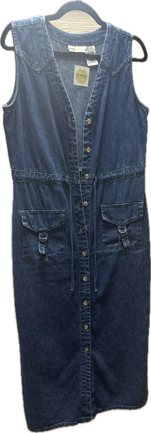 (M) Button Down Denim Dress