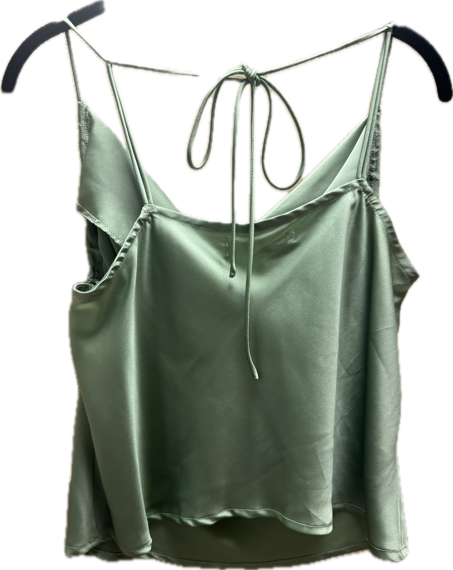(S) Green Silk Top