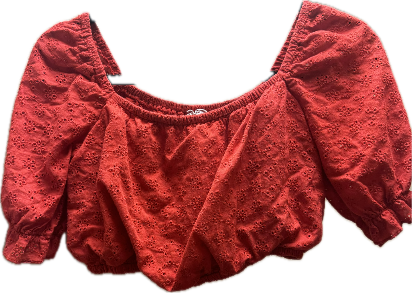 (S) Red Lace shorts Set