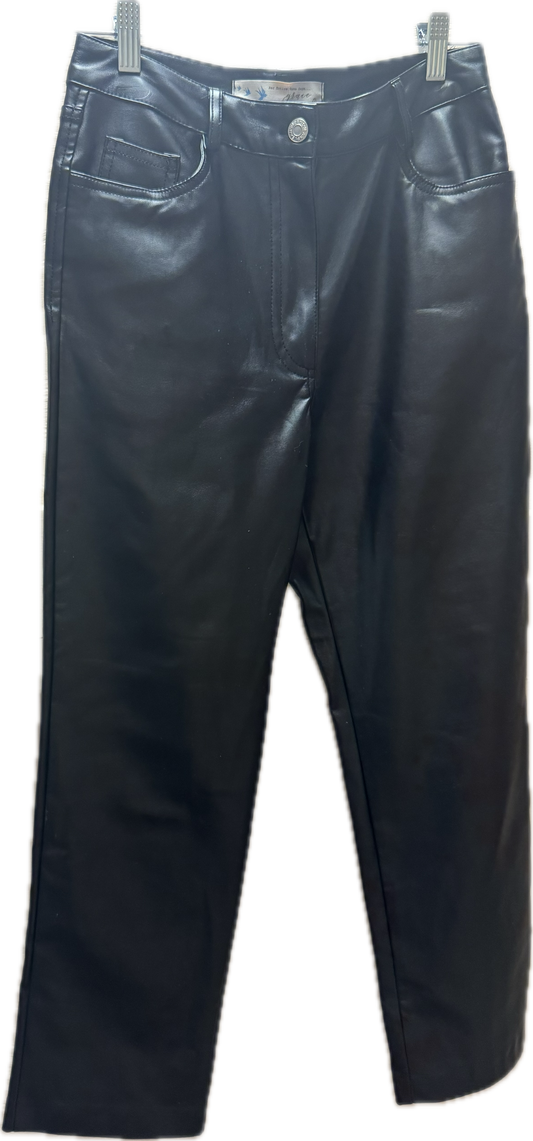 (S) pleather Black Pants
