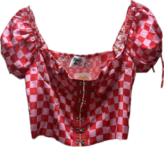 (S) Corset Top Pink