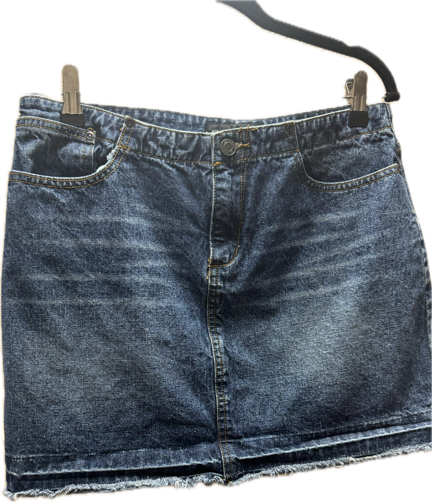 (M) Dark Wash Denim Skirt