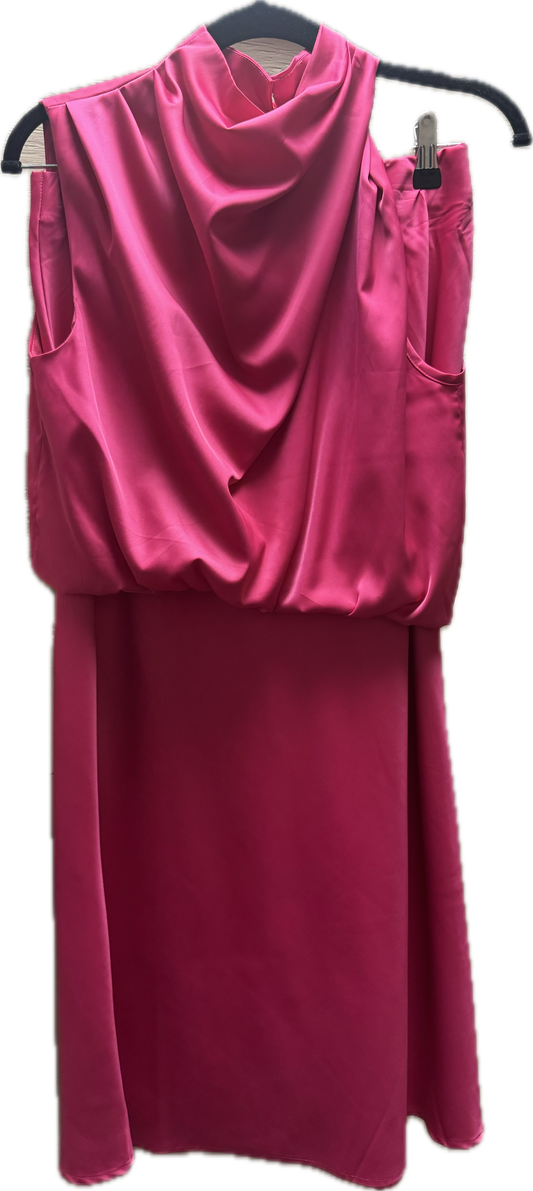 (M) Pink Silk Skirt Set
