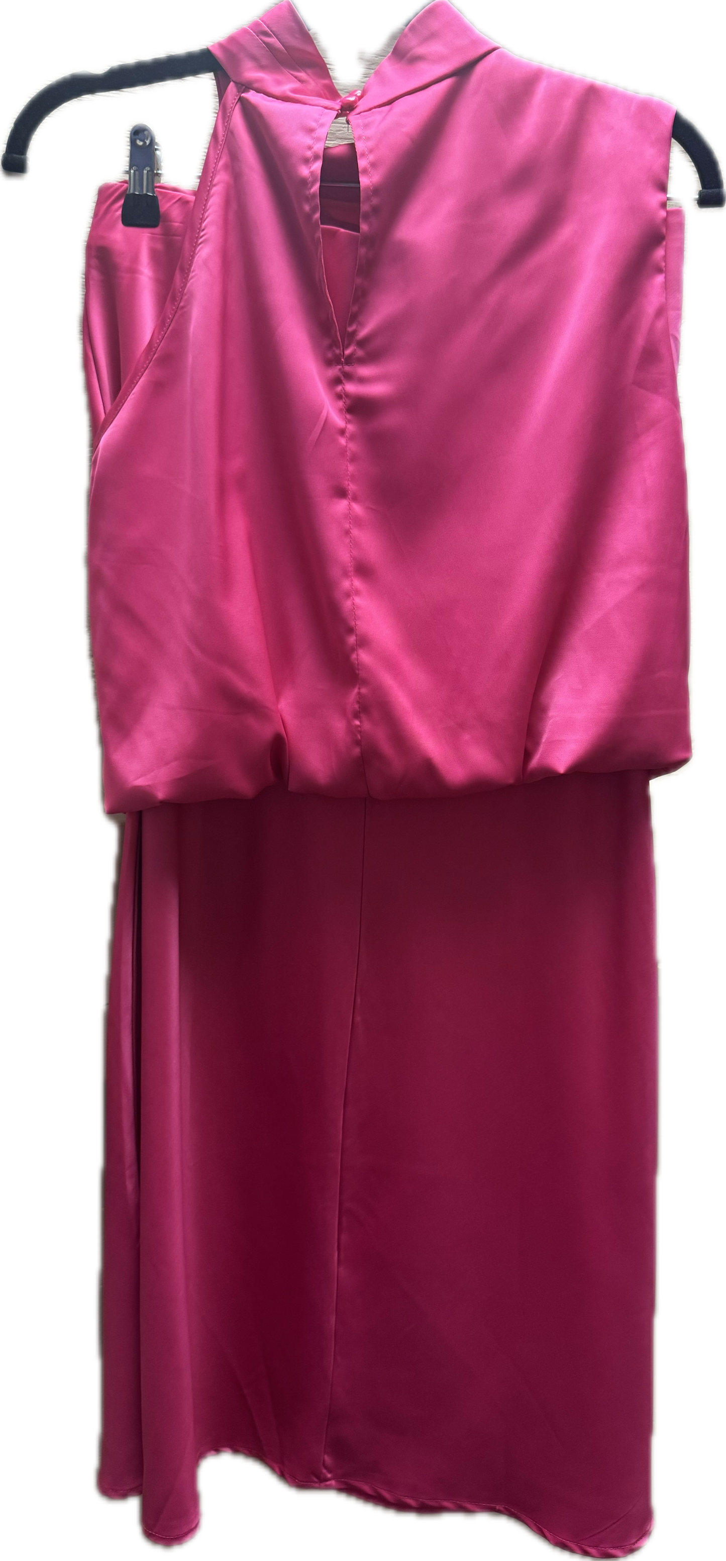 (M) Pink Silk Skirt Set