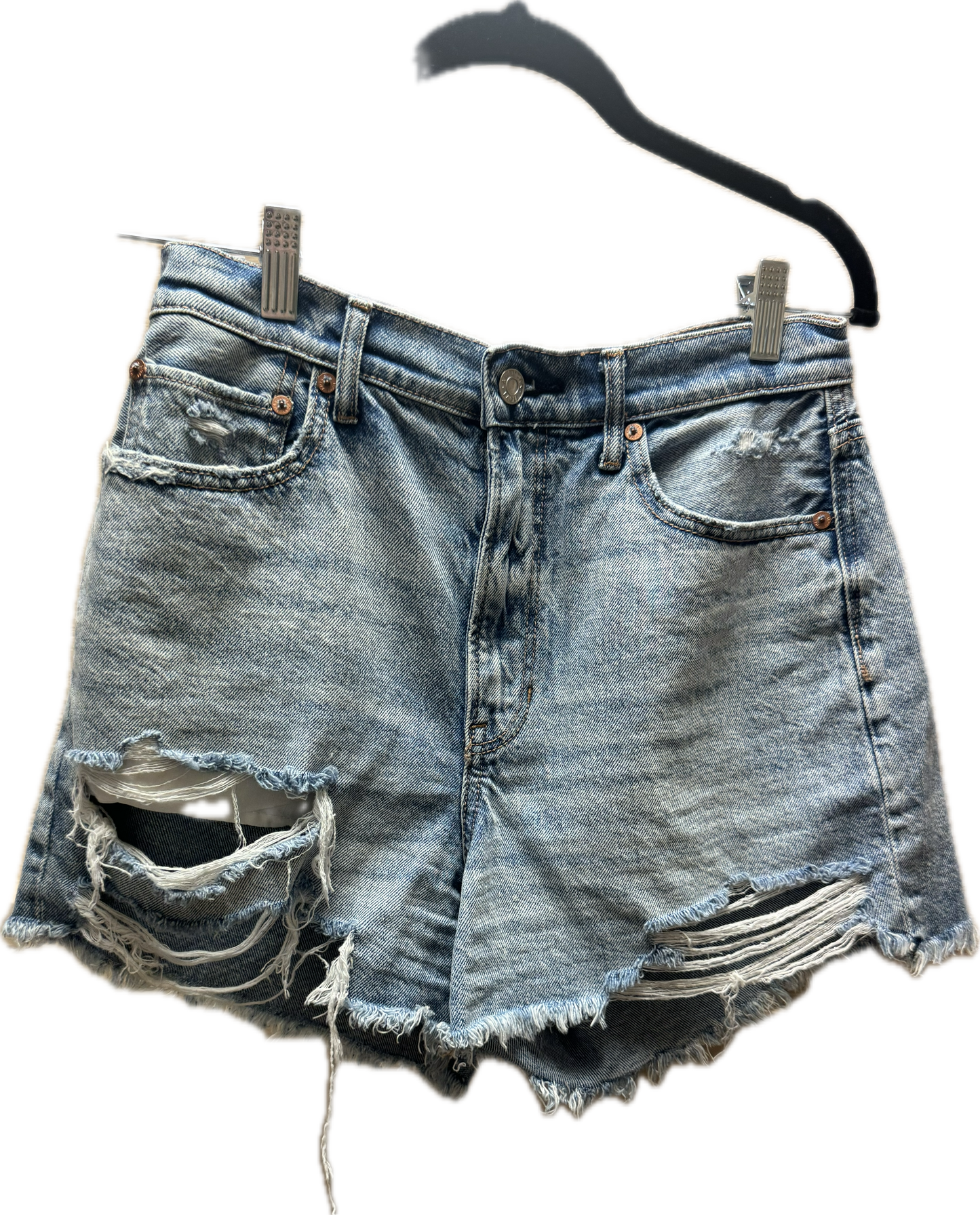 (6) American Eagle high rise boyfriend Denim Shorts