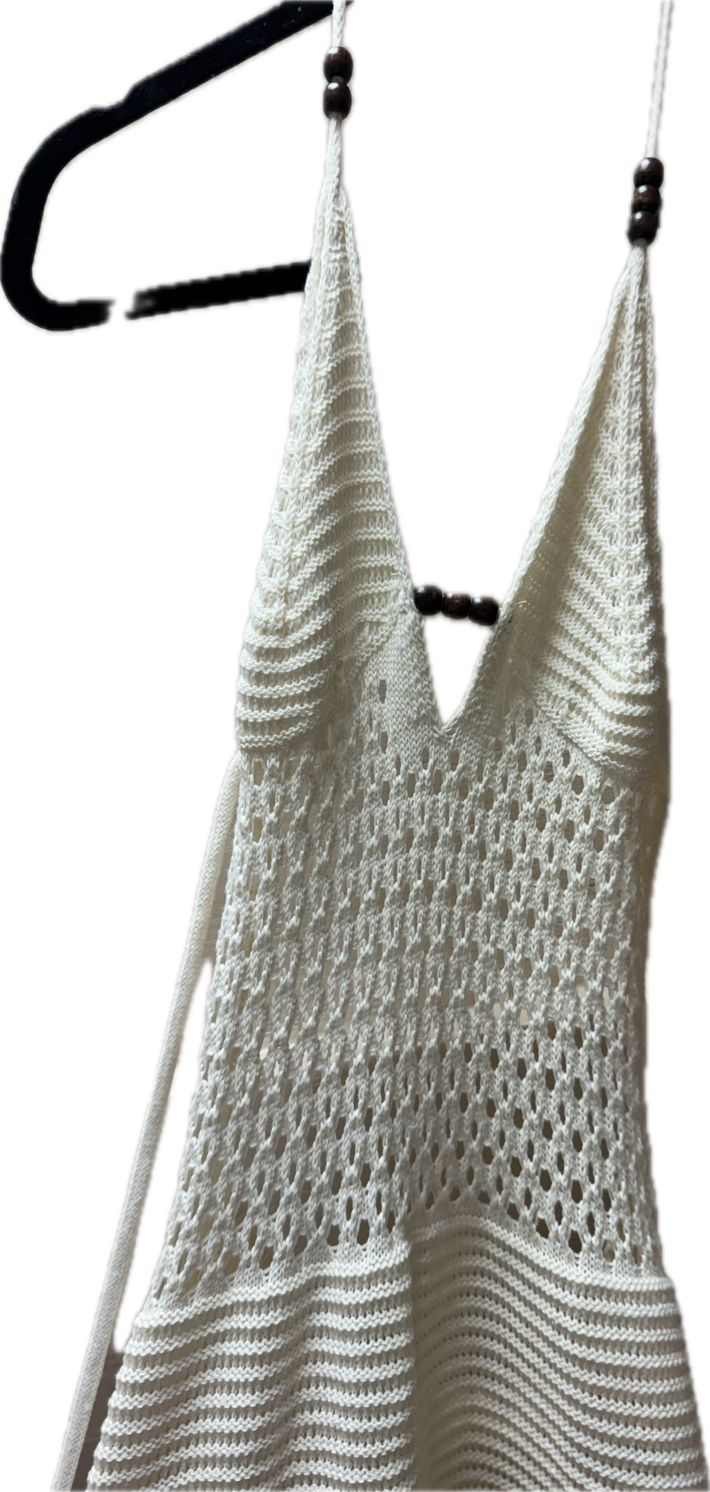 (M) White Crochet Dress
