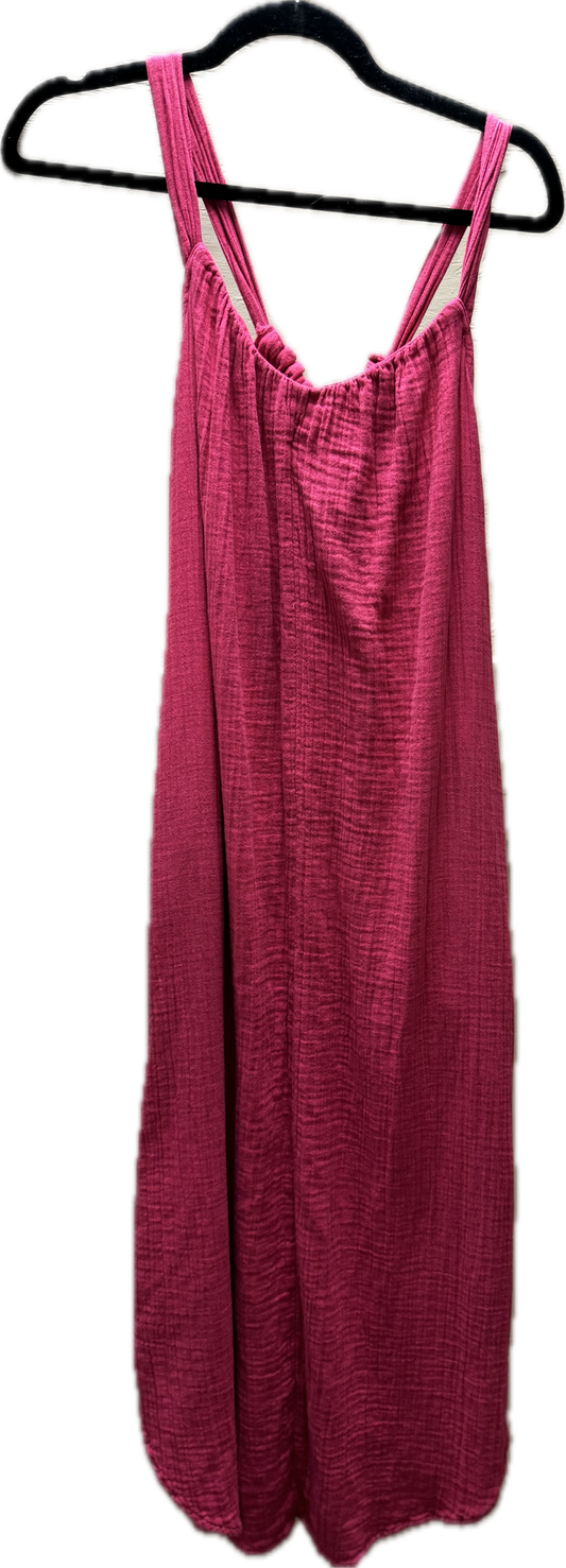 (S) Pink Linen Dress