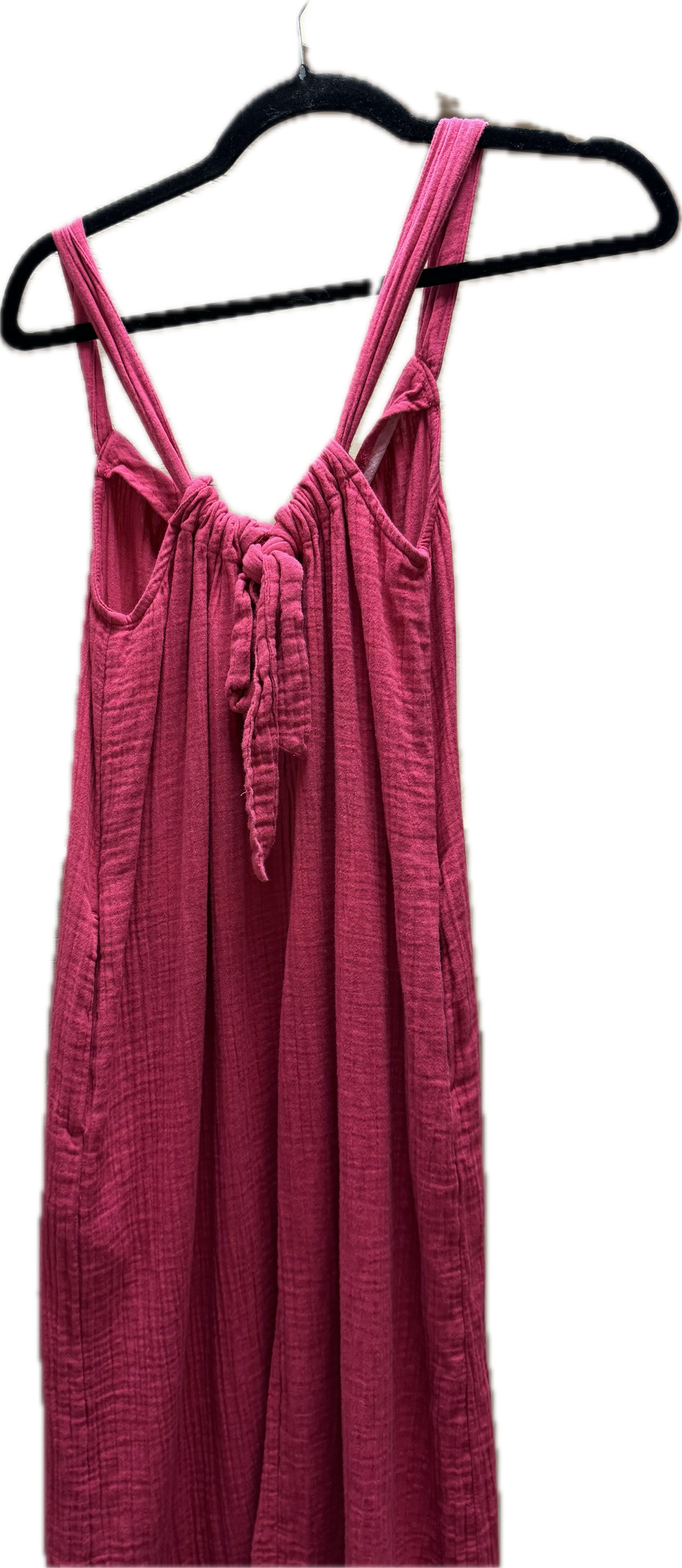 (S) Pink Linen Dress