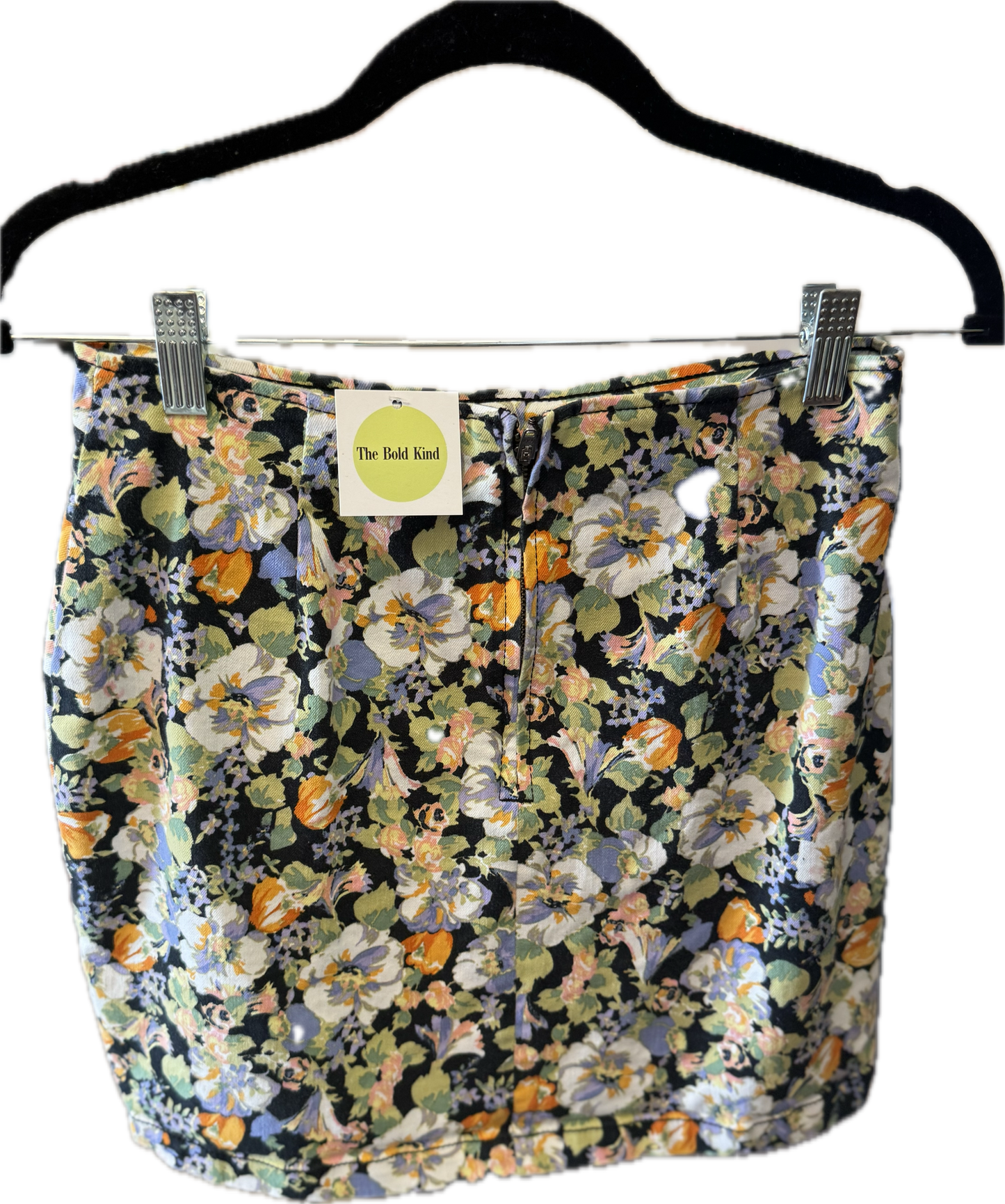 (S) Floral Mini Skirt
