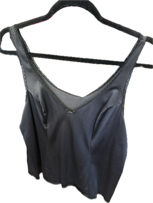 (M) Black lace Tank