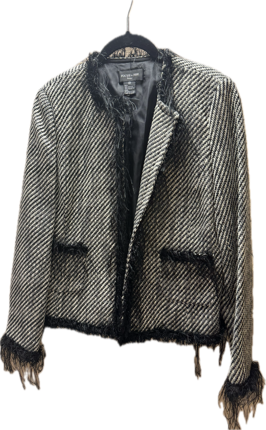 (M) Fringe B&W Jacket