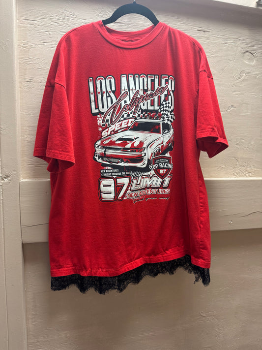 (L) LA Red Graphic Tee