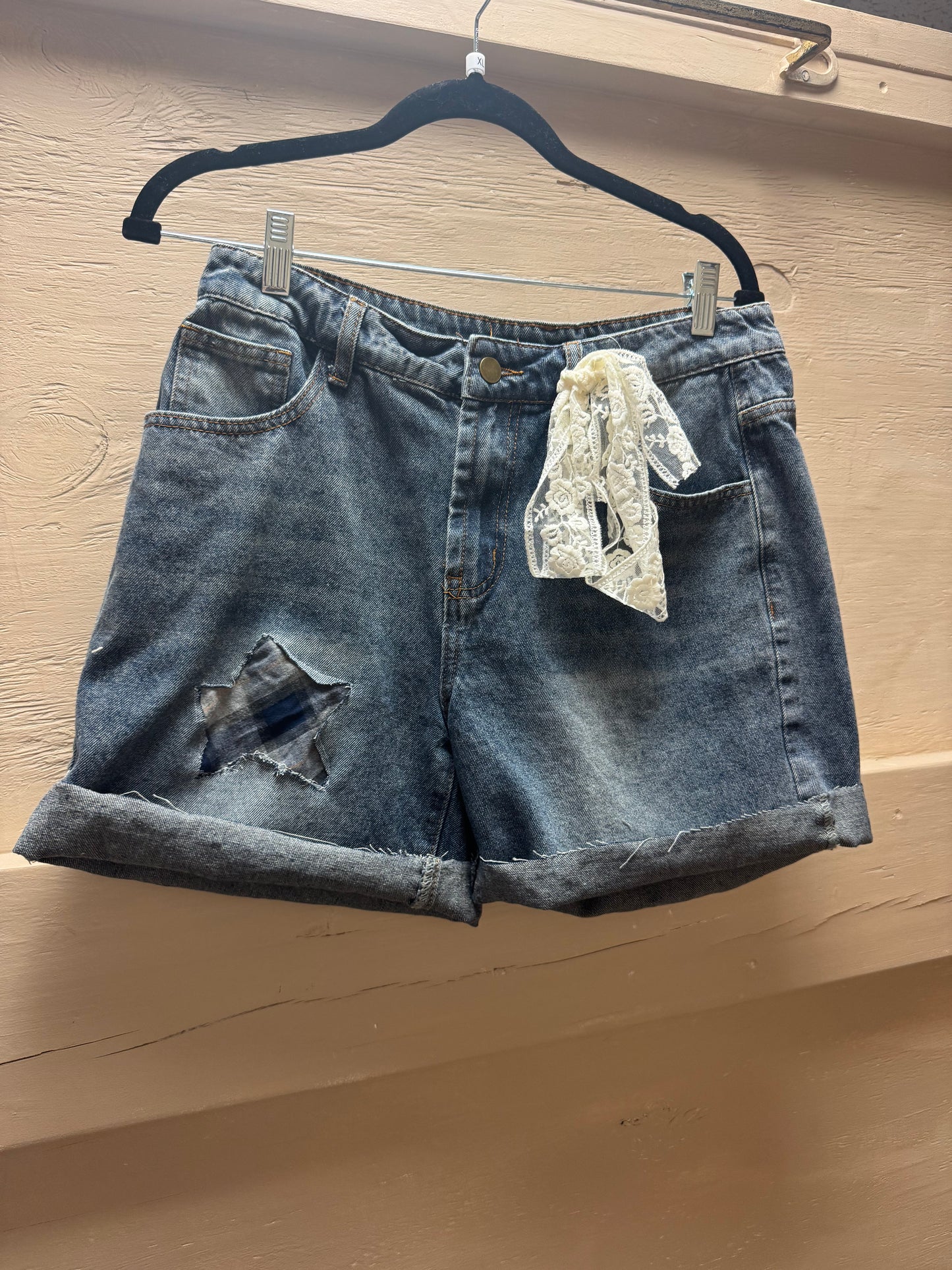 Large Vintage Denim Shorts