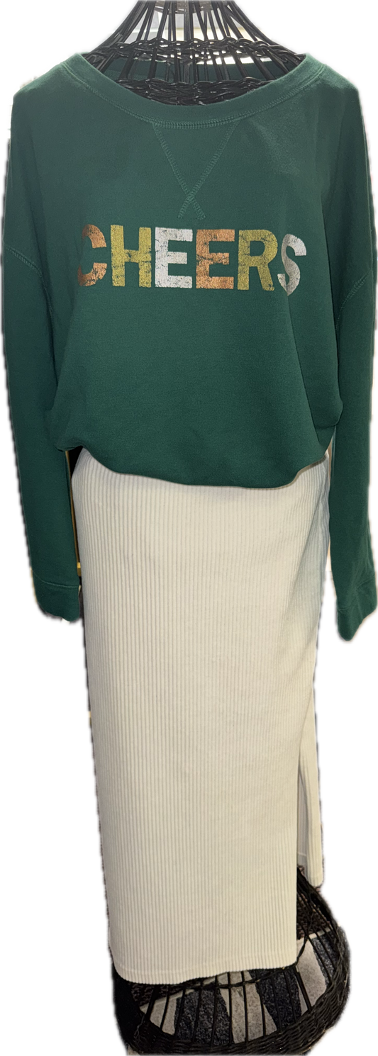 Medium White Velvet Free People Skirt