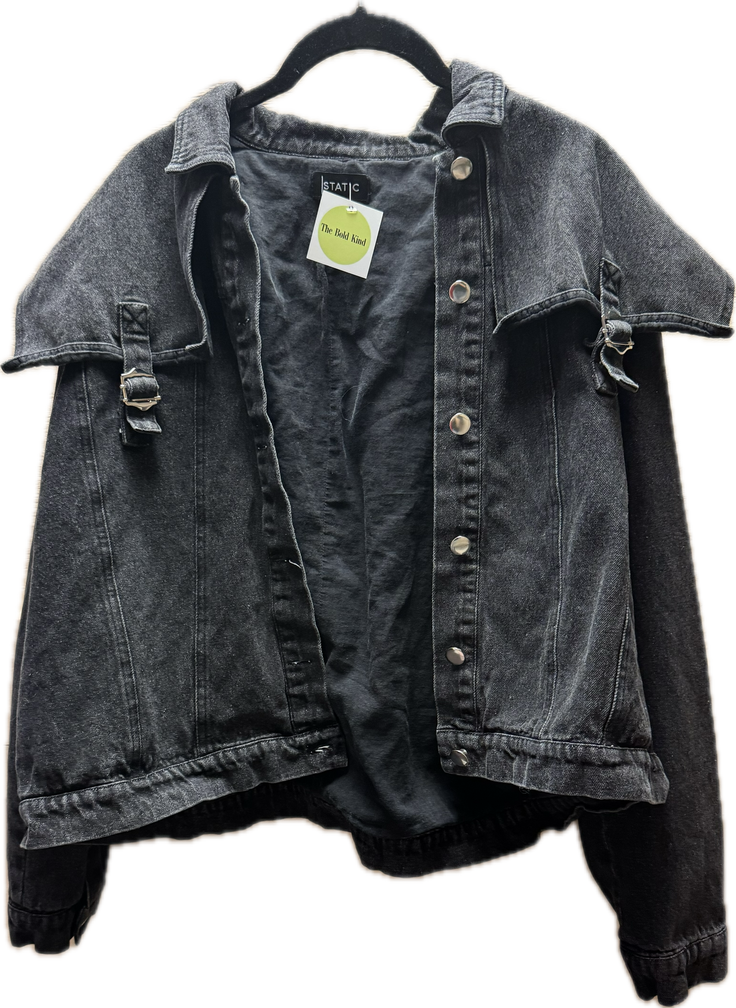 (L) Black Denim Jacket