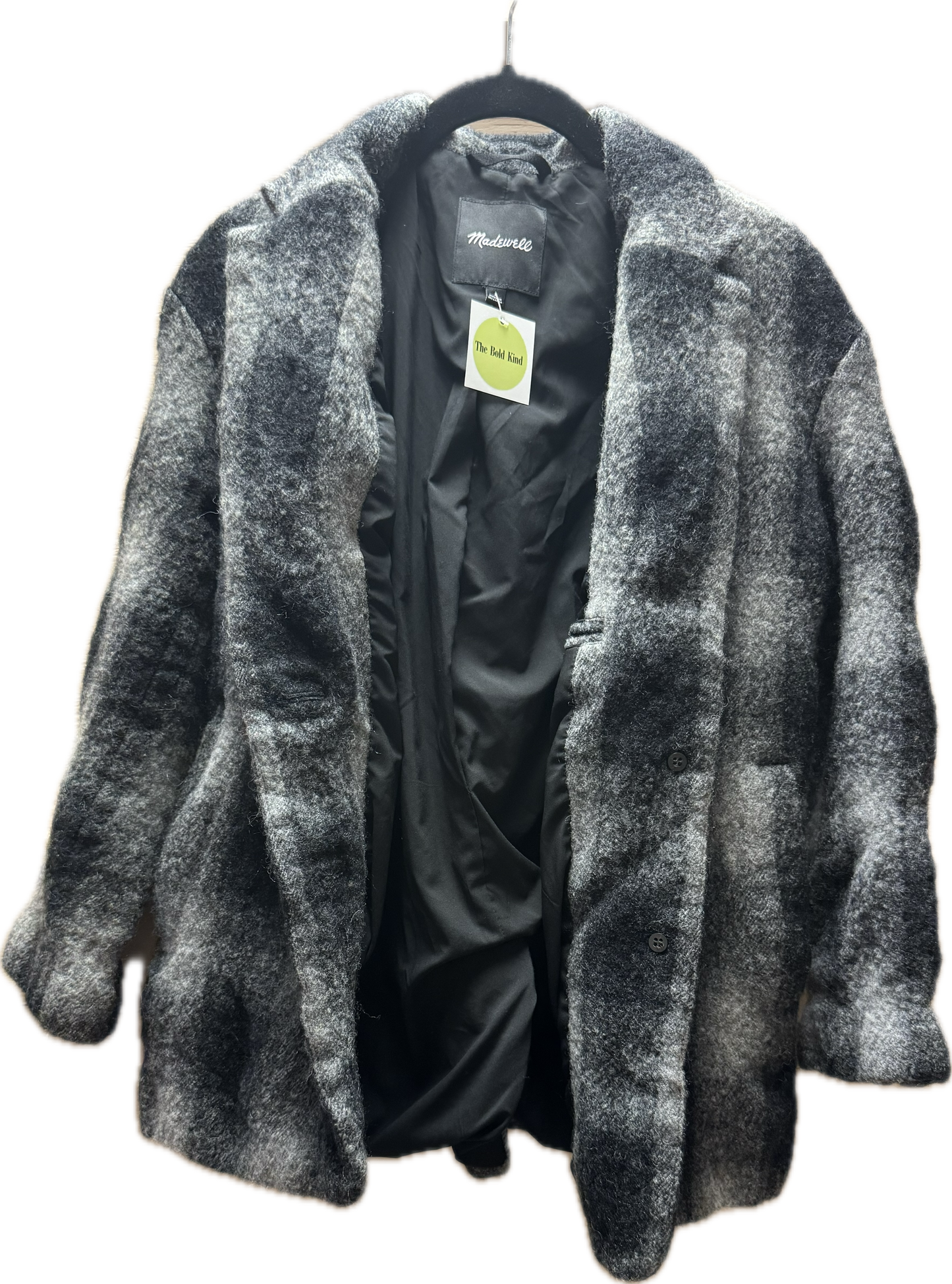 (S) Wool Plaid Jacket