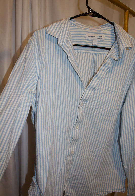 Preloved Striped Button Up