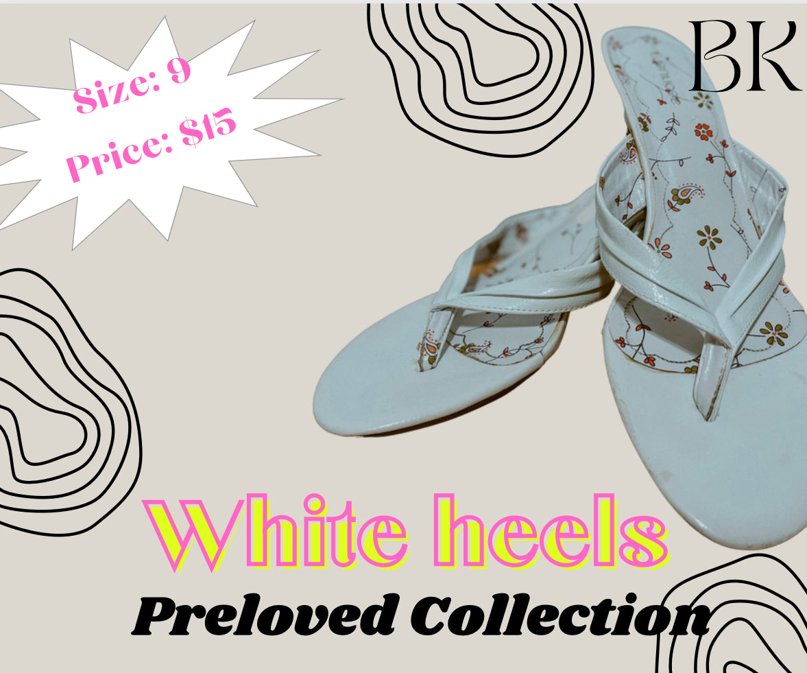 Preloved White Heels